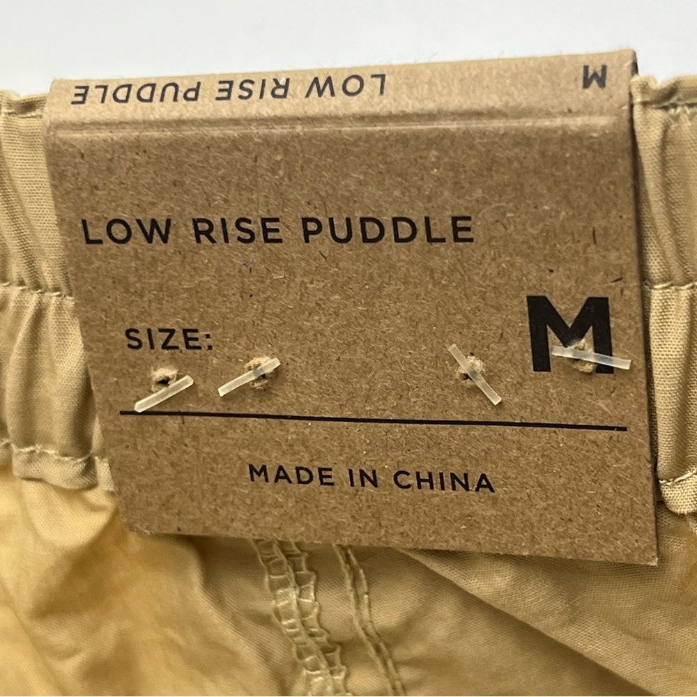 Pacsun Low Rise Puddle Khaki Tan Womens Size Medium Pant Cargo Relaxed NEW - Picture 4 of 15